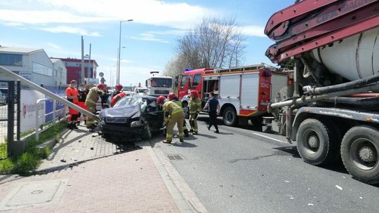 Wypadek na ulicy Przemysłowej w Rzeszowie