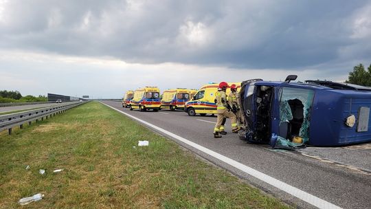 wypadek busa A4 Bratkowice