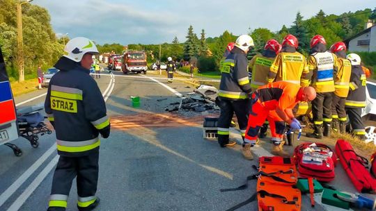 Wypadek w Połomii. Ranne zostały dwie osoby