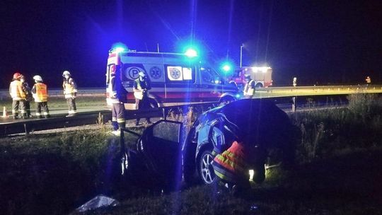 Zaczarnie k. Tarnowa. Wypadek na A4 w kierunku Rzeszowa