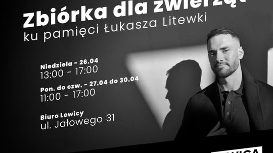 Zbiórka dla zwierząt ku pamięci Łukasza Litewki. Akcja Nowej Lewicy w Rzeszowie