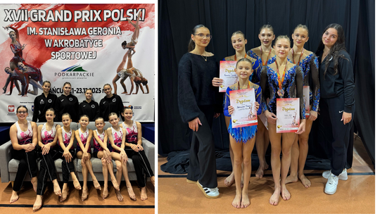 Złoto i brąz dla zawodniczego OSIR Nowa Wieś w akrobatyce sportowej