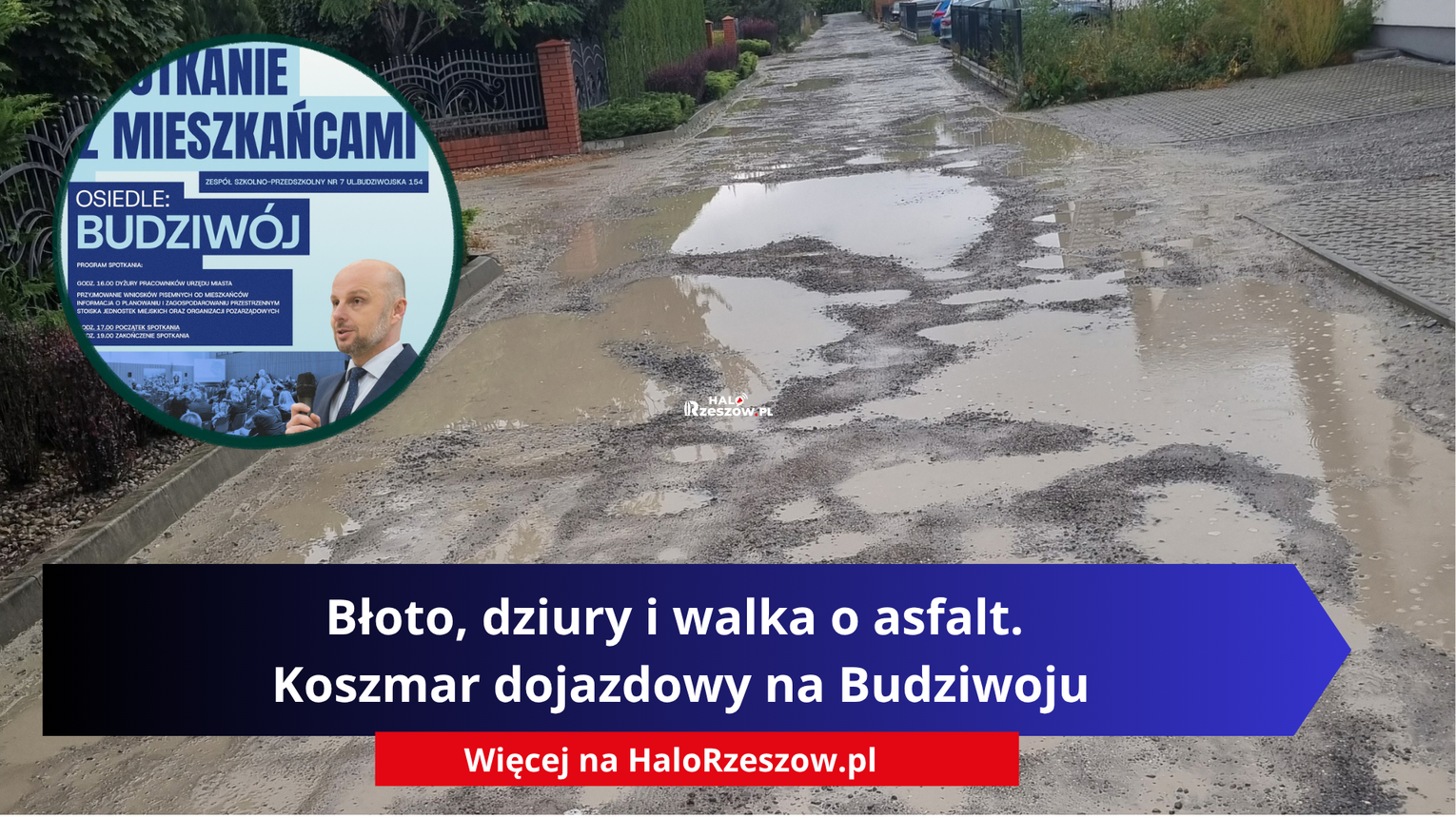 Błoto, dziury i walka o asfalt. Koszmar dojazdowy na Budziwoju