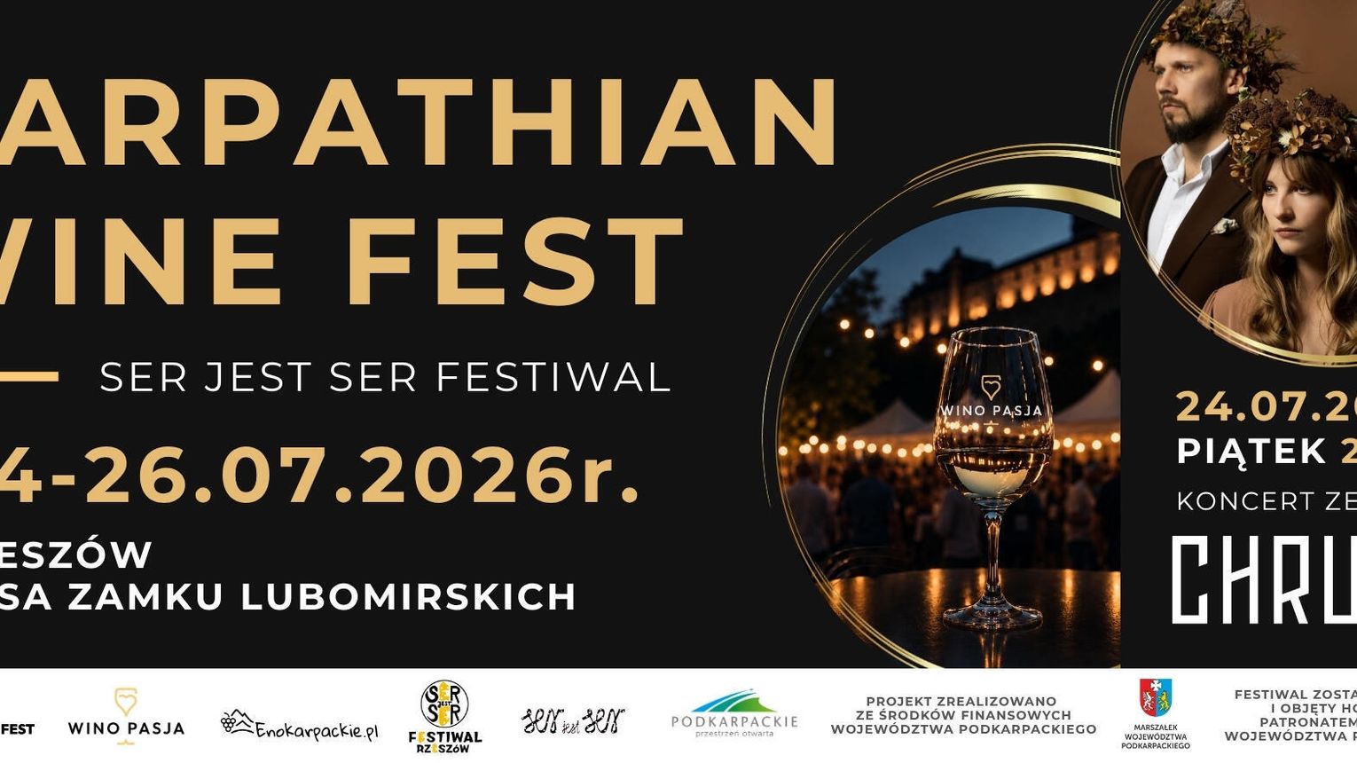 Carpathian Wine Fest wraca do Rzeszowa. Trzy dni wina, serów i muzyki w Fosie Zamku Lubomirskich