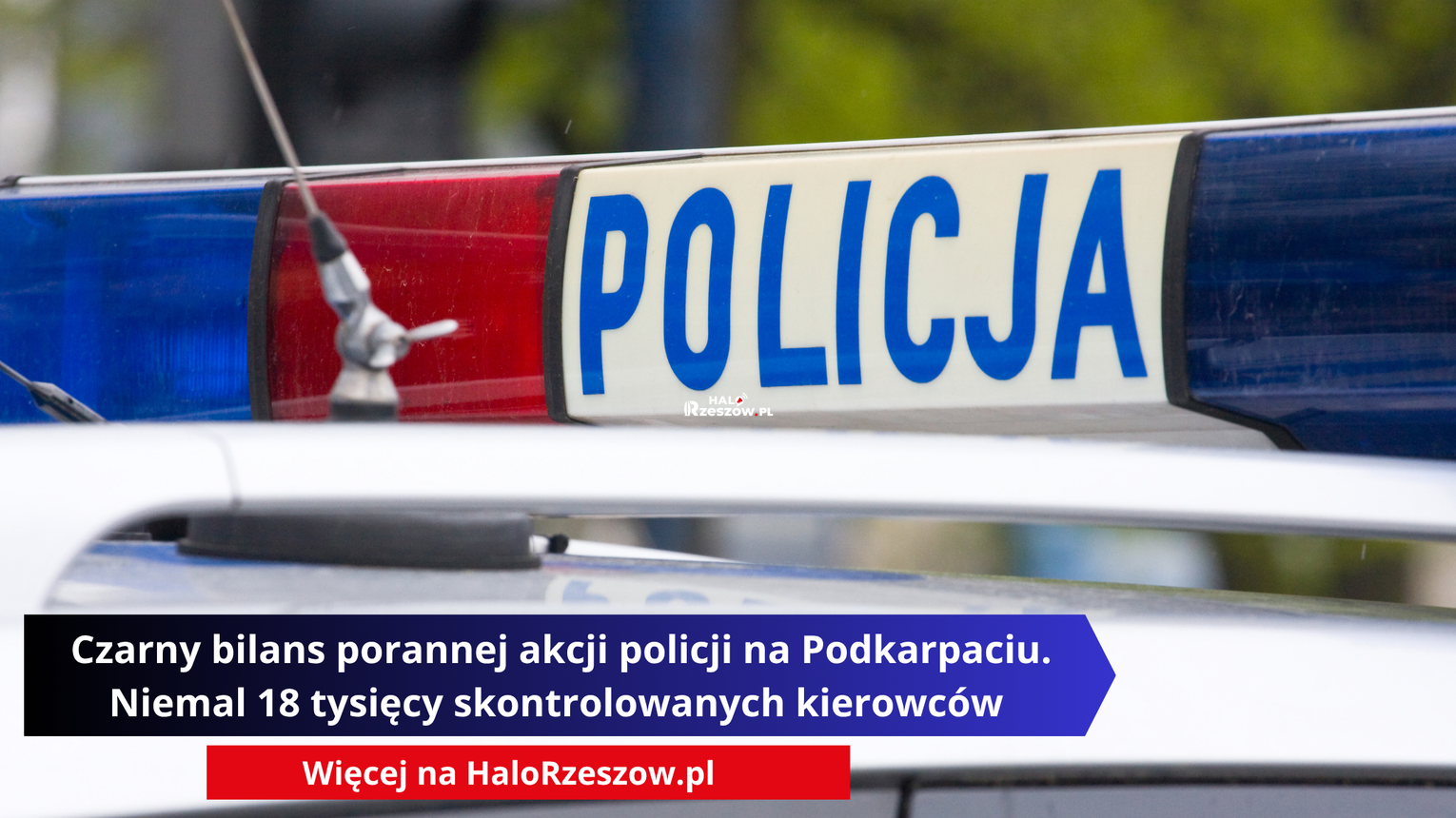 Czarny bilans porannej akcji policji na Podkarpaciu. Niemal 18 tysięcy skontrolowanych kierowców