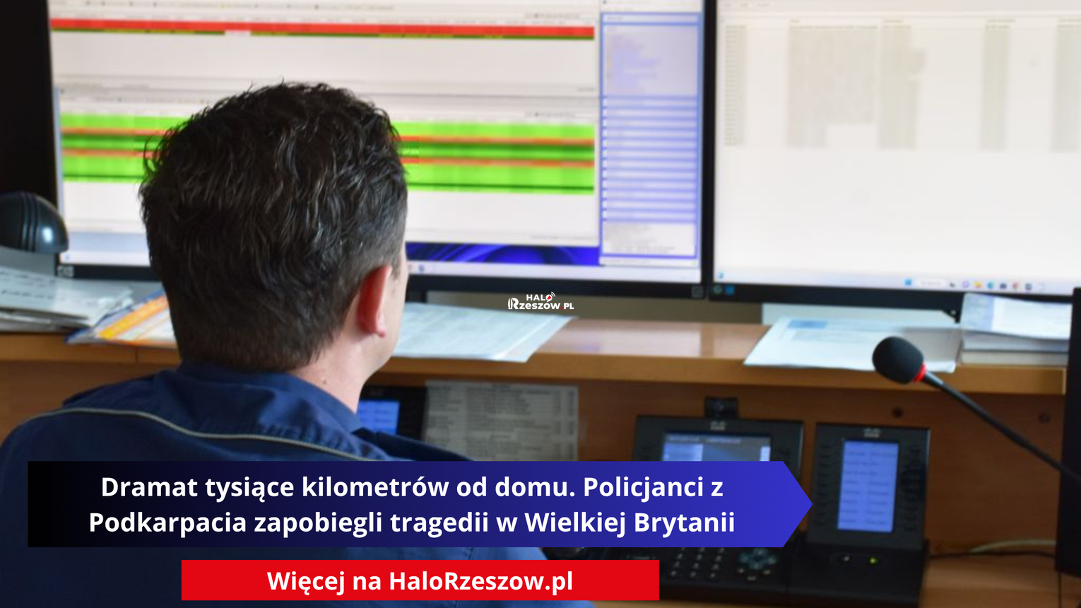 Dramat tysiące kilometrów od domu. Policjanci z Podkarpacia zapobiegli tragedii w Wielkiej Brytanii