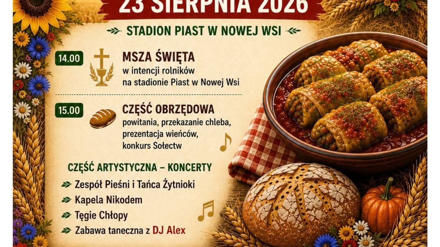 Gmina Trzebownisko zaprasza na I Podkarpackie Święto Gołąbka. Historia, smak i tradycja w jednym liściu kapusty