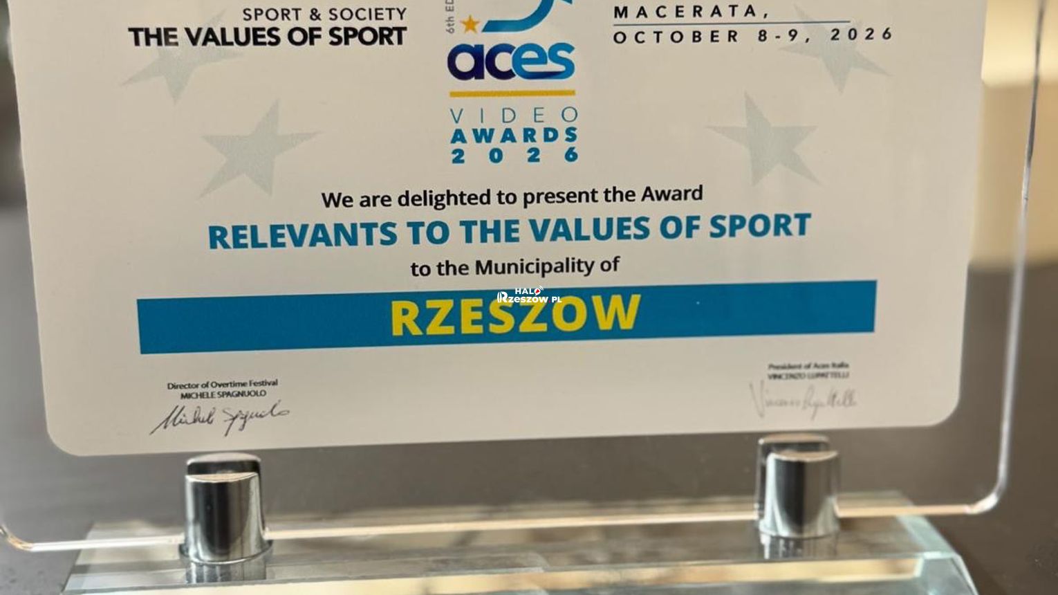 „Jestem sportowcem”. Film promujący Rzeszów nagrodzony we Włoszech