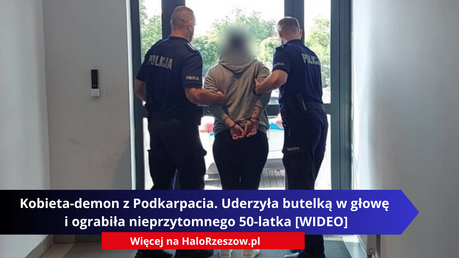 Kobieta-demon z Podkarpacia. Uderzyła butelką w głowę i ograbiła nieprzytomnego 50-latka [WIDEO]