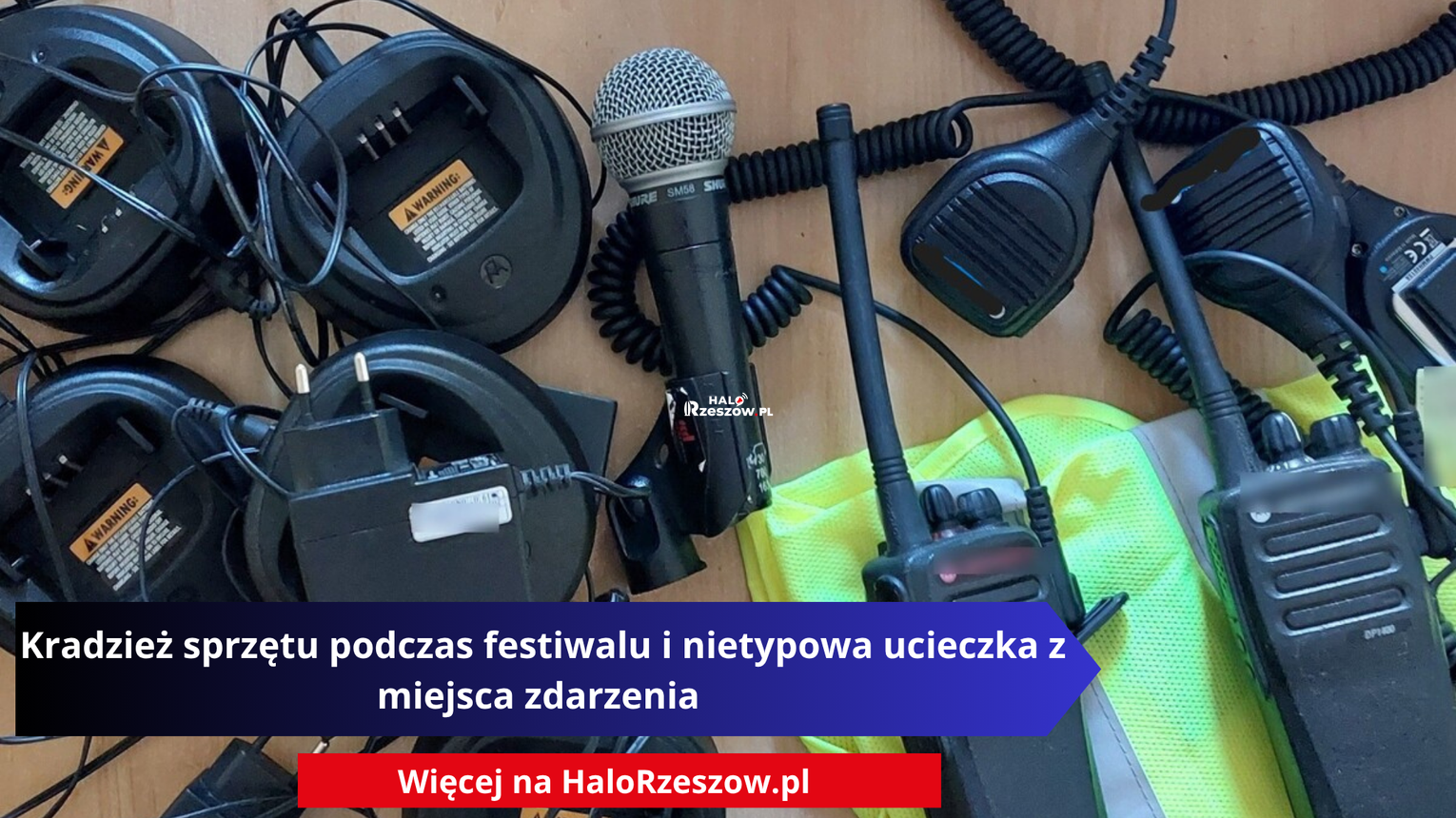 Kradzież sprzętu podczas festiwalu i nietypowa ucieczka z miejsca zdarzenia