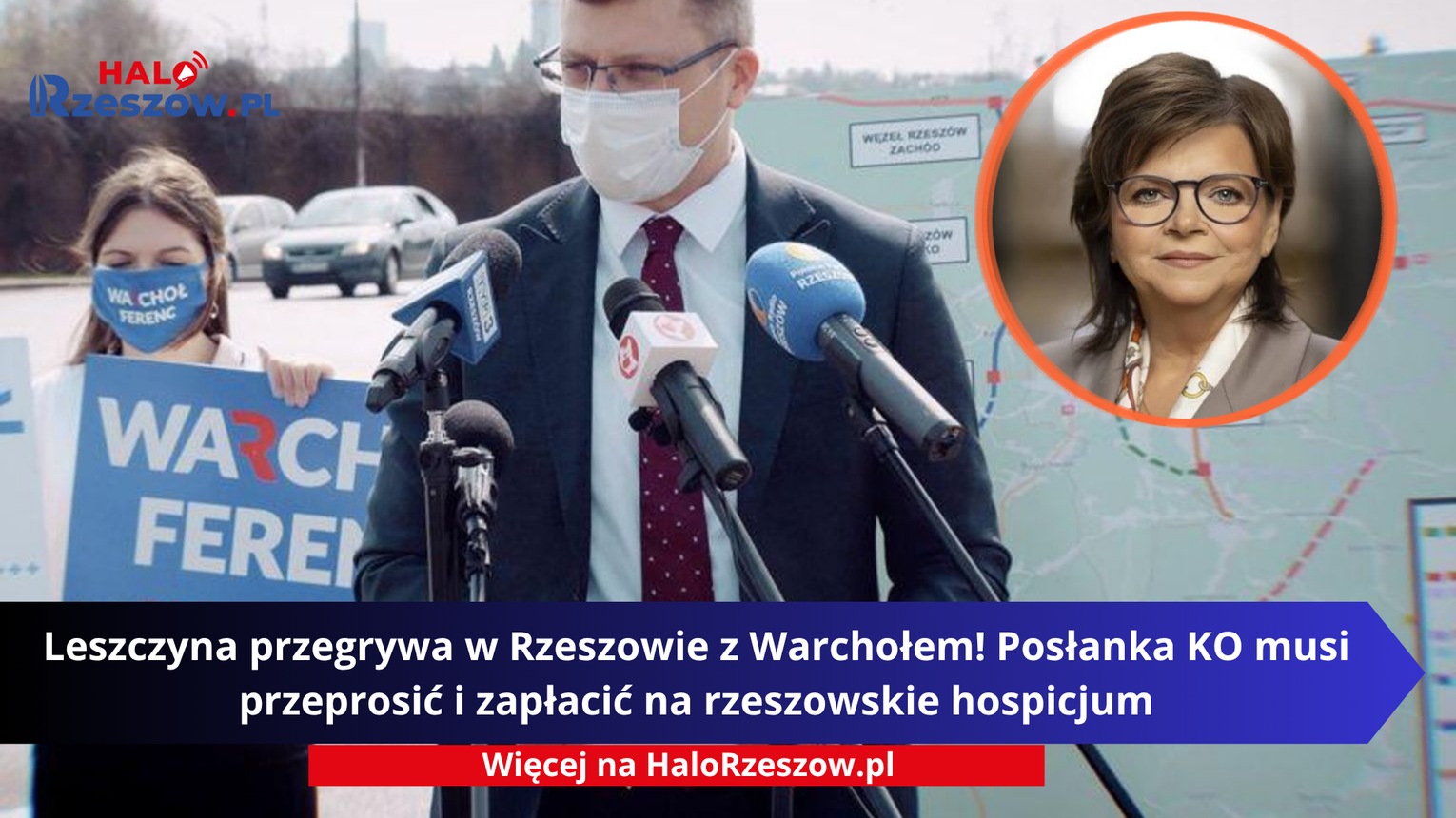Leszczyna przegrywa w Rzeszowie z Warchołem! Posłanka KO musi przeprosić i zapłacić na rzeszowskie hospicjum