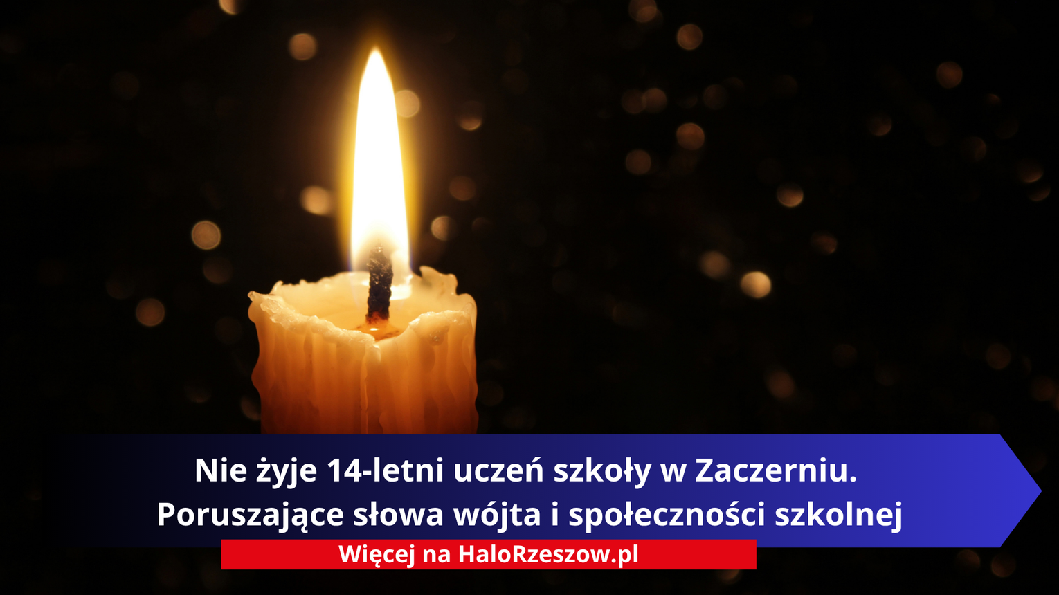 Nie żyje 14-letni uczeń szkoły w Zaczerniu. Poruszające słowa wójta i społeczności szkolnej