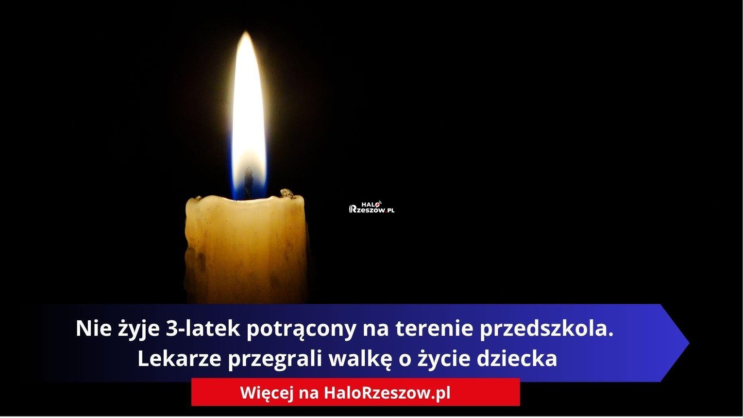 Nie żyje 3-latek potrącony na terenie przedszkola. Lekarze przegrali walkę o życie dziecka