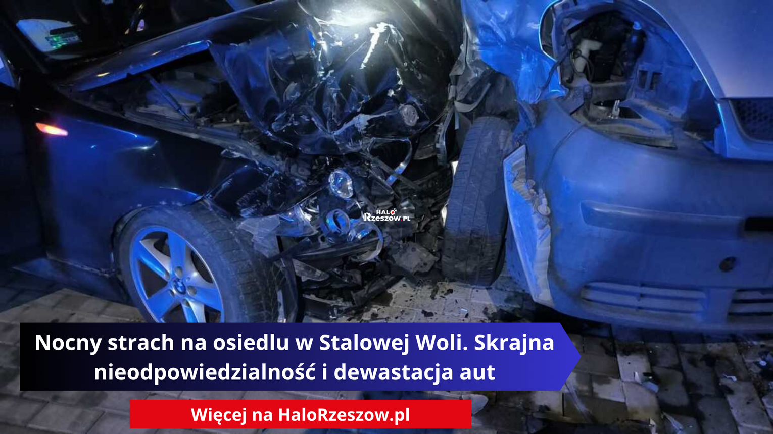 Nocny strach na osiedlu w Stalowej Woli. Skrajna nieodpowiedzialność i dewastacja aut