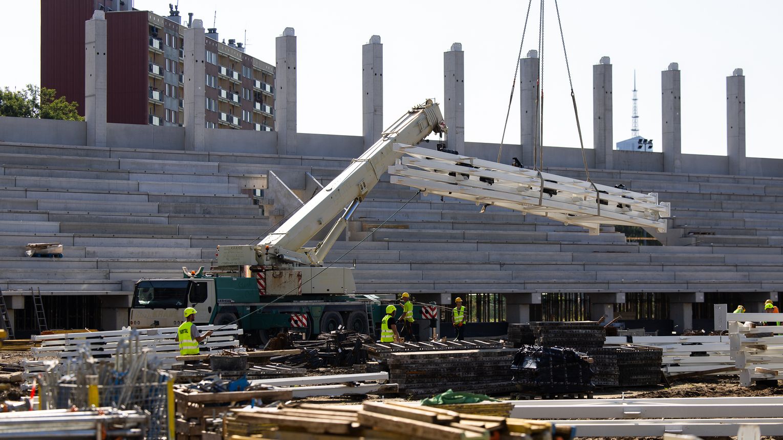 Nowy stadion w Rzeszowie nabiera kształtów. Trwa budowa Podkarpackiego Centrum Lekkoatletycznego