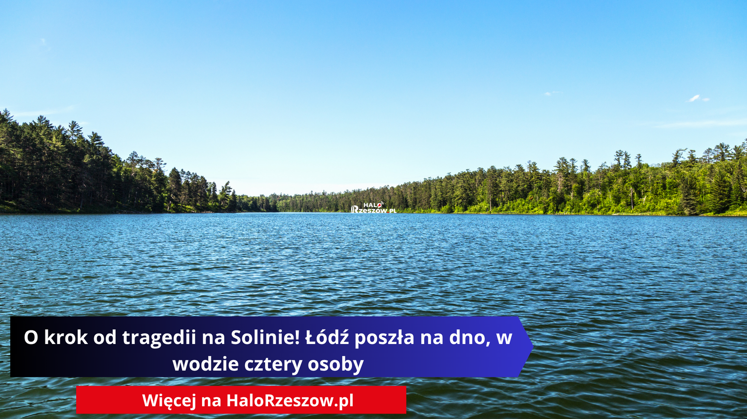 O krok od tragedii na Solinie! Łódź poszła na dno, w wodzie cztery osoby