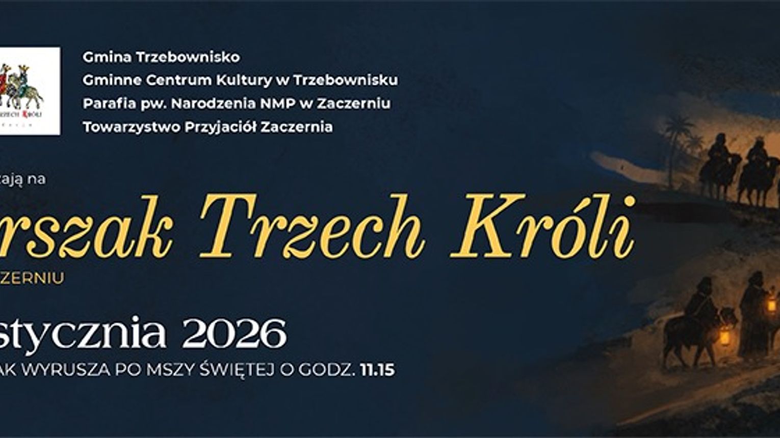 Orszak Trzech Króli przejdzie ulicami Zaczernia