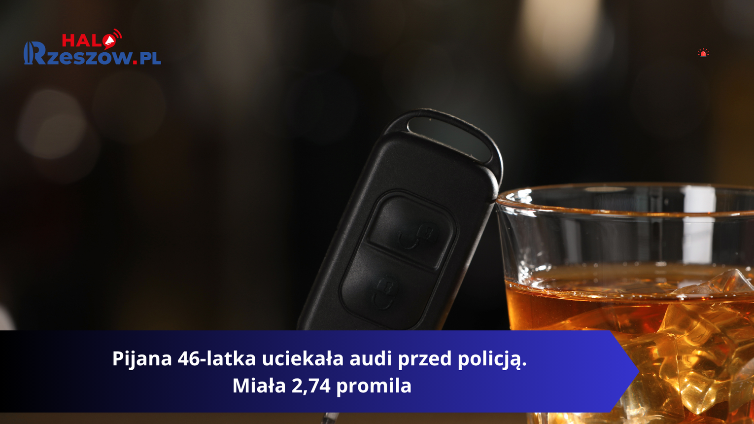Pijana 46-latka uciekała audi przed policją. Miała 2,74 promila