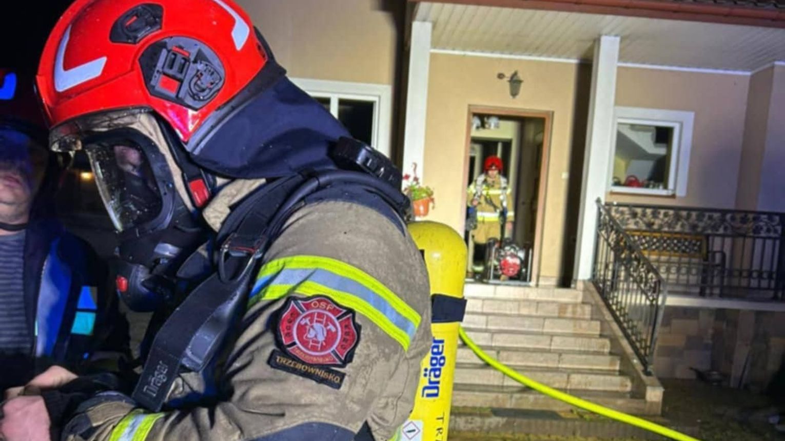 Pożar kuchni w budynku mieszkalnym w Trzebownisku