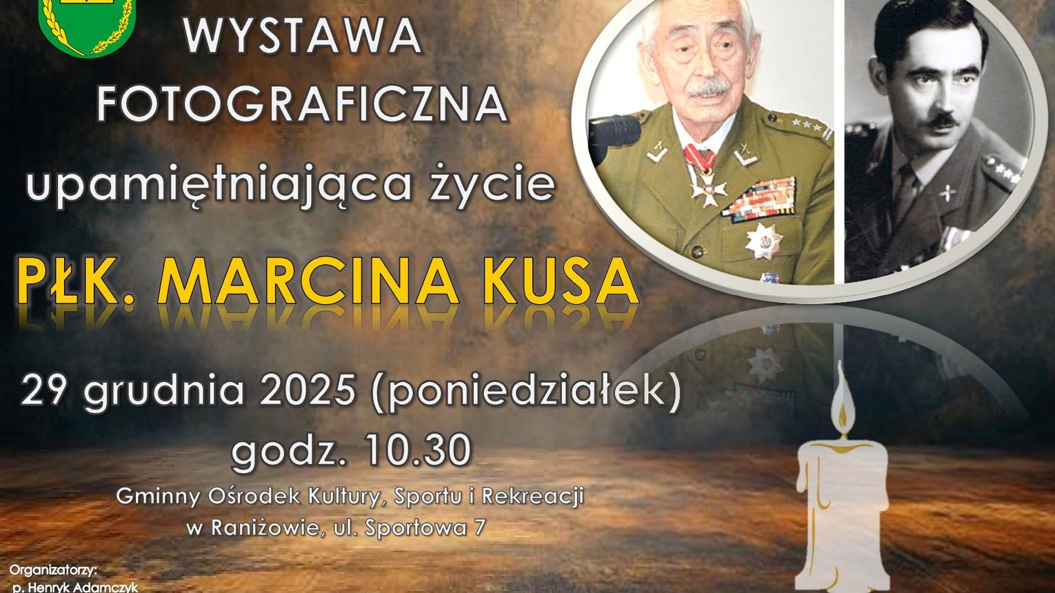 Raniżów przypomni postać pułkownika Marcina Kusa