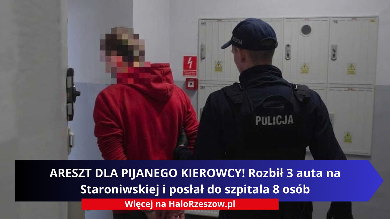 Rozbił 3 auta na Staroniwskiej i wysłał do szpitala 8 osób