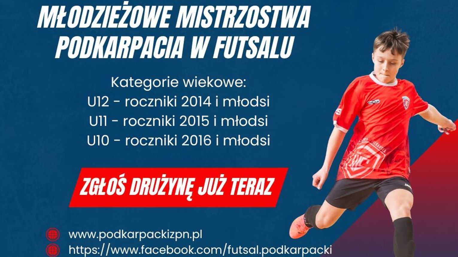 Ruszają zapisy do Młodzieżowych Mistrzostw Podkarpacia w futsalu