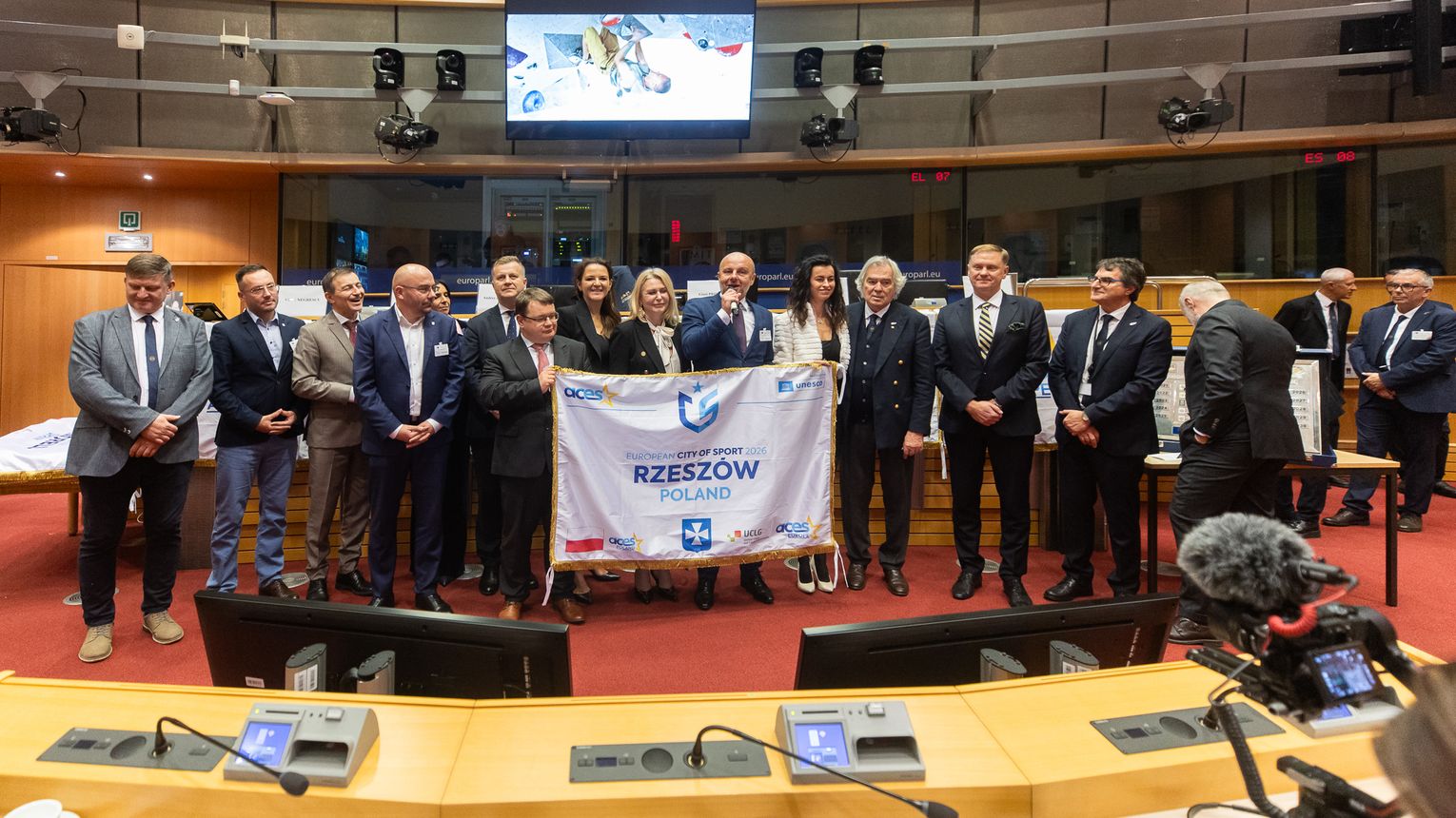 Rzeszów odebrał w Brukseli tytuł Europejskiego Miasta Sportu 2026