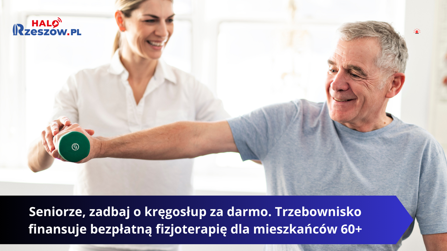 Seniorze, zadbaj o kręgosłup za darmo. Trzebownisko finansuje bezpłatną fizjoterapię dla mieszkańców 60+