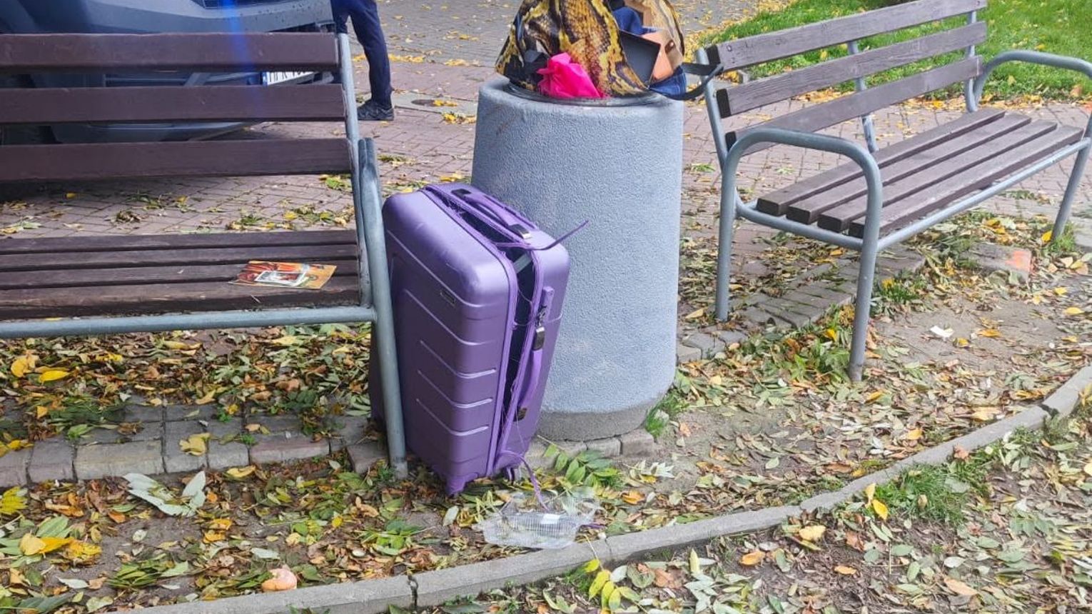 Skradziona walizka wróciła do właścicielki, a złodzieje usłyszeli zarzuty