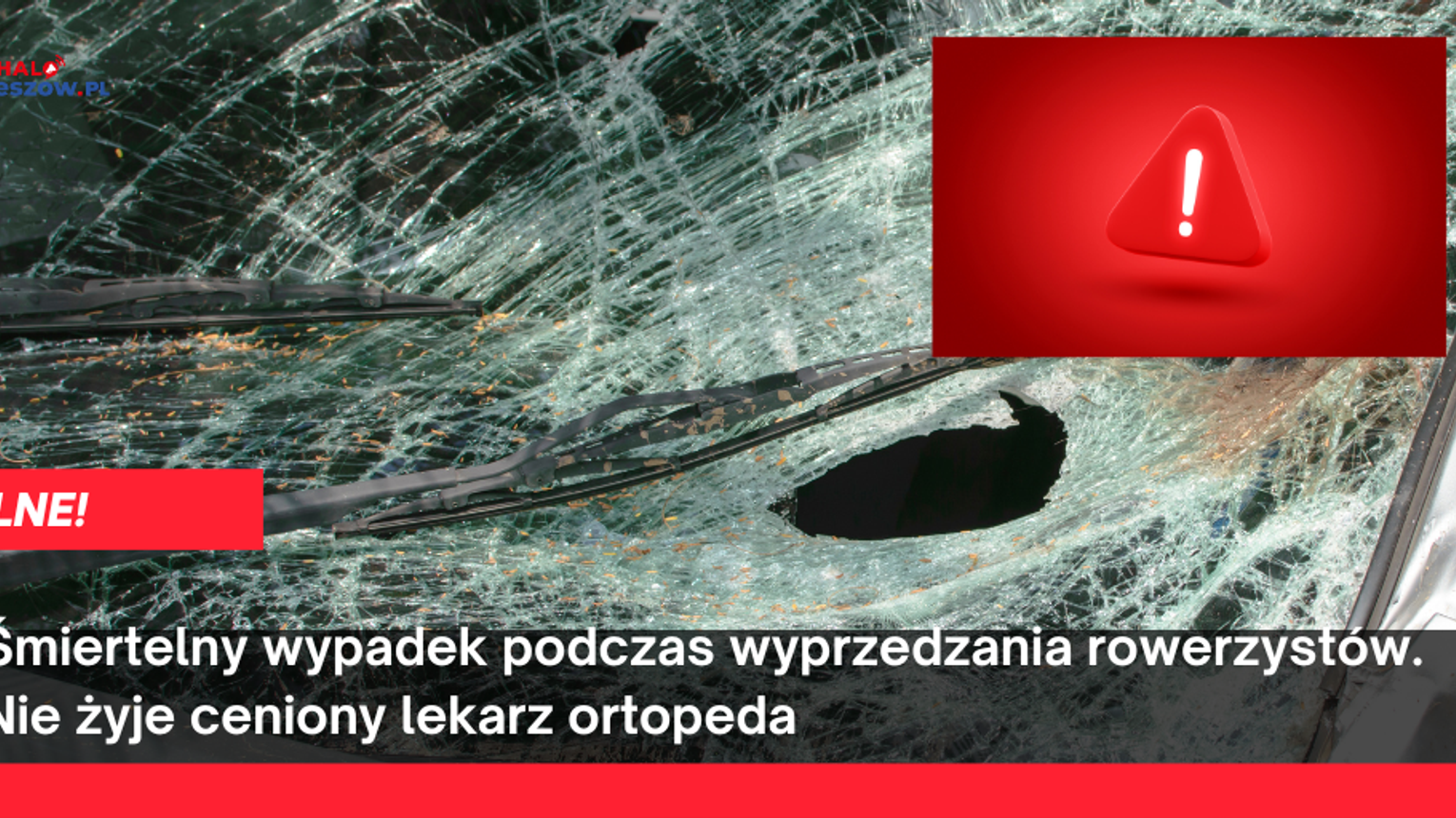 Śmiertelny wypadek podczas wyprzedzania rowerzystów. Nie żyje ceniony lekarz ortopeda