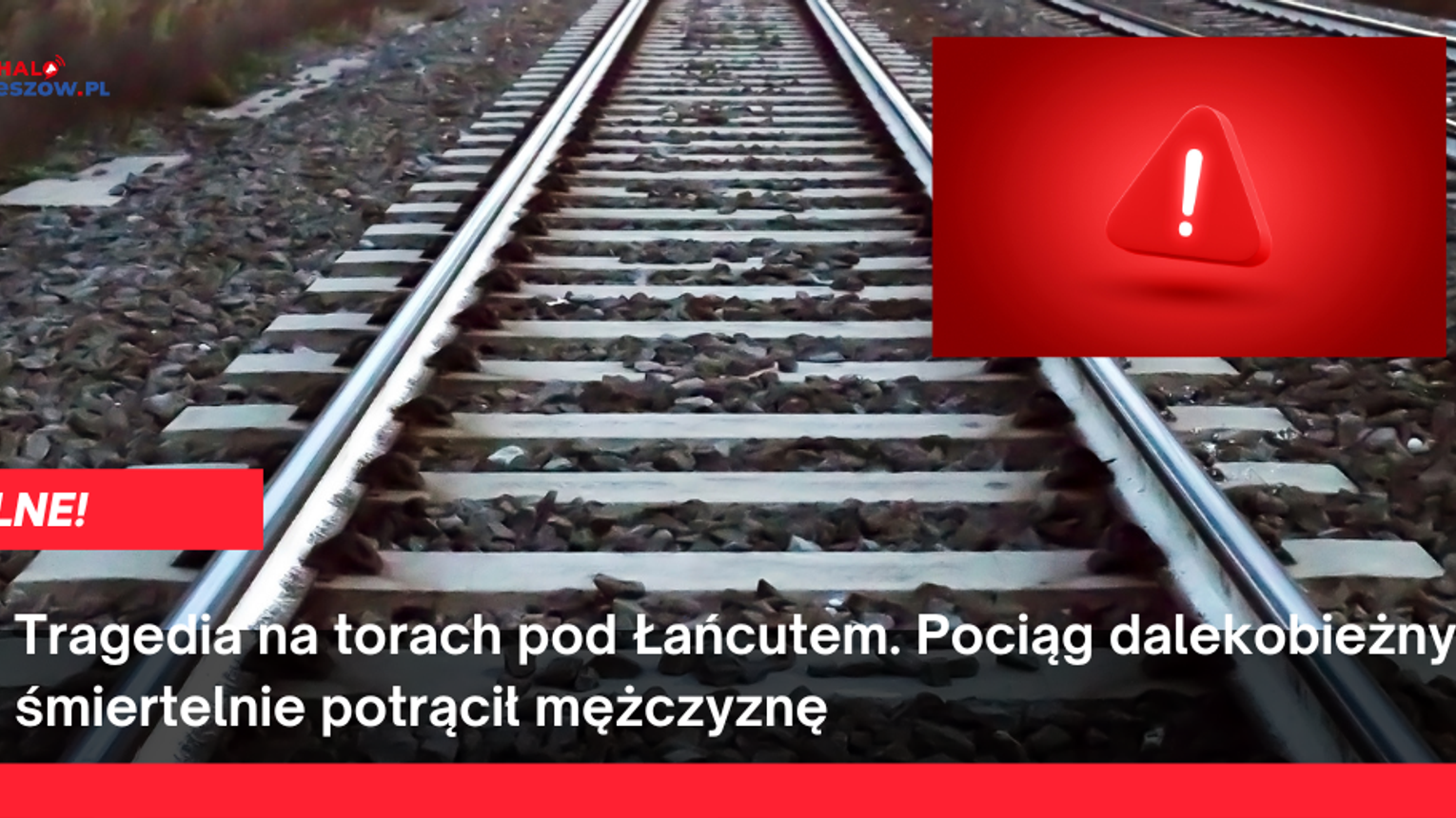 Tragedia na torach pod Łańcutem. Pociąg dalekobieżny śmiertelnie potrącił mężczyznę