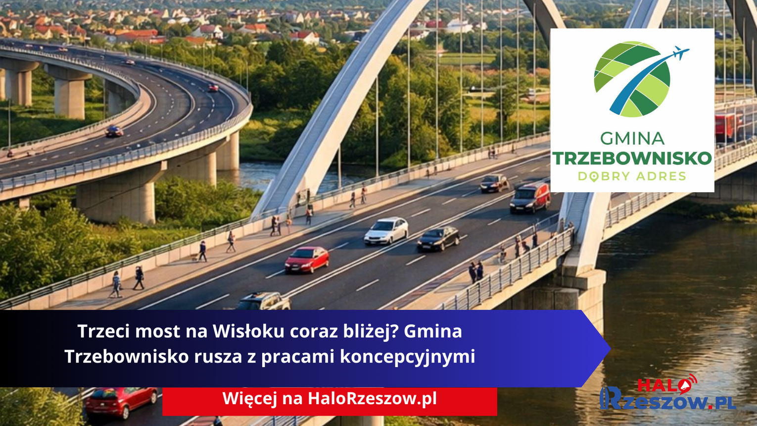 Trzeci most na Wisłoku coraz bliżej? Gmina Trzebownisko rusza z pracami koncepcyjnymi