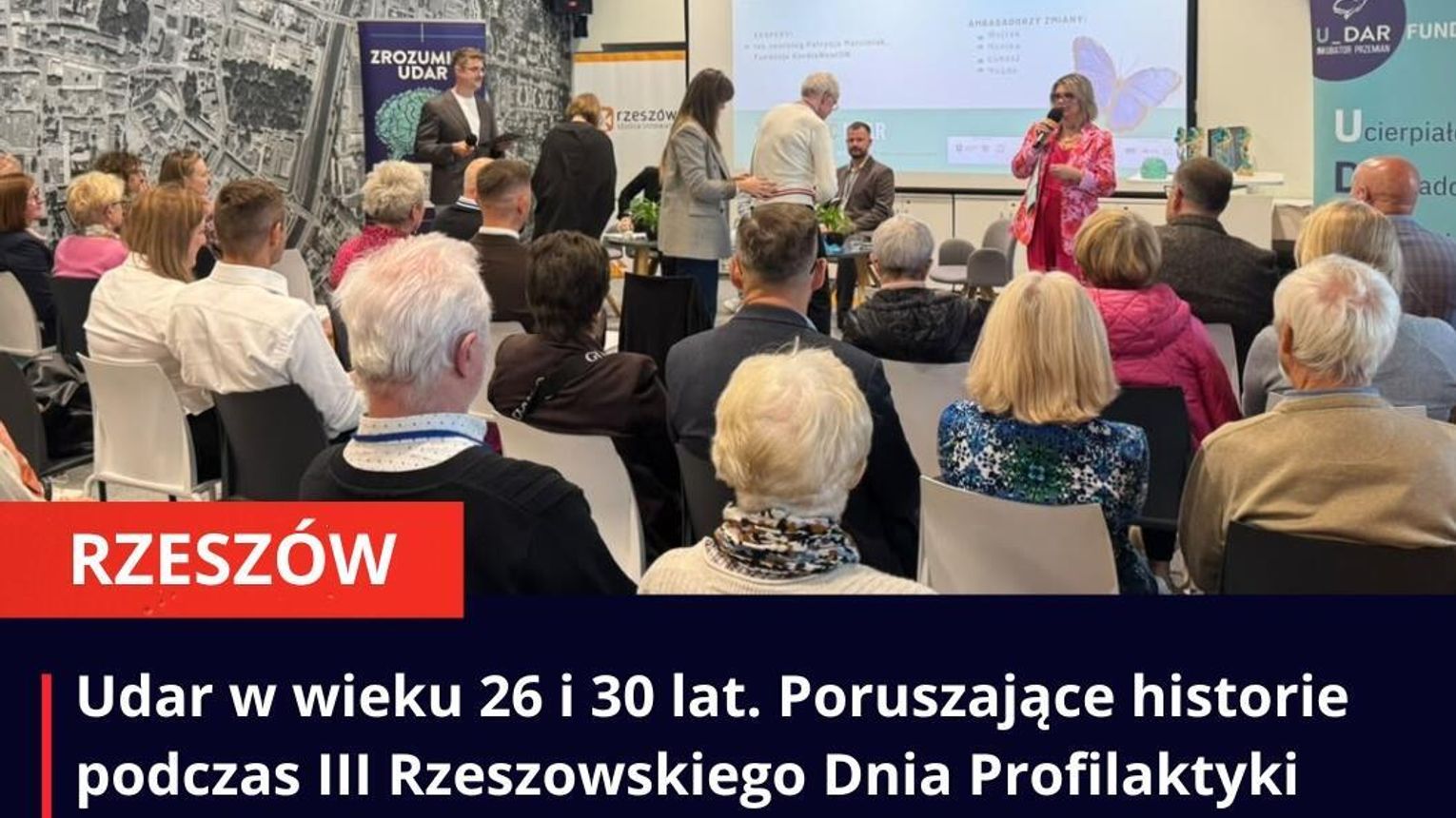 Udar w wieku 26 i 30 lat. Poruszające historie podczas III Rzeszowskiego Dnia Profilaktyki Przeciwudarowej
