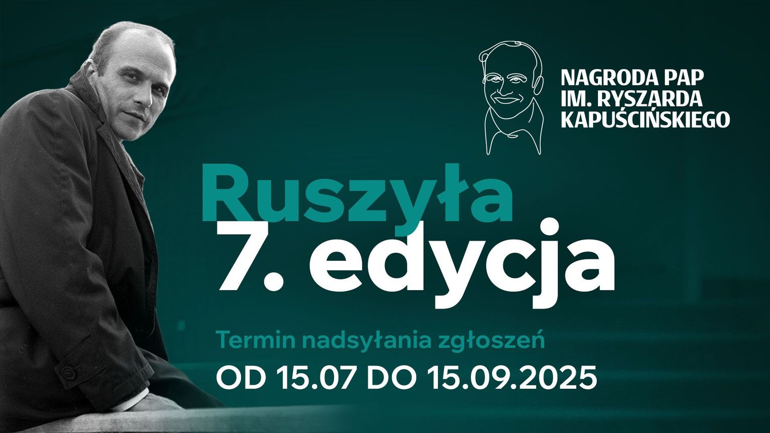 VII edycja Nagrody PAP im. Ryszarda Kapuścińskiego - konkurs na rzetelność, zaangażowanie i profesjonalizm