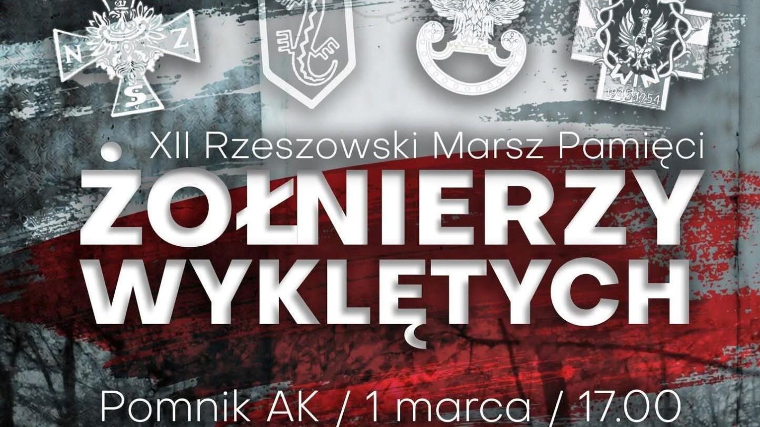 W Rzeszowie po raz XII przejdzie Marsz Pamięci Żołnierzy Wyklętych