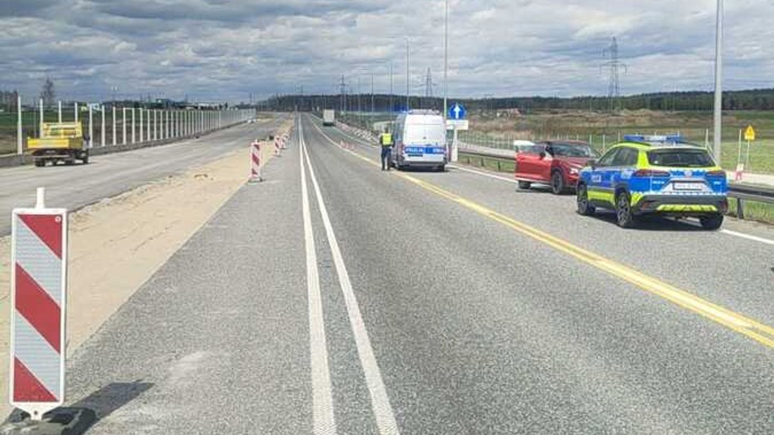 Wypadek na S19 między Sokołowem a Jasionką. Jedna osoba ranna, objazd w stronę Rzeszowa