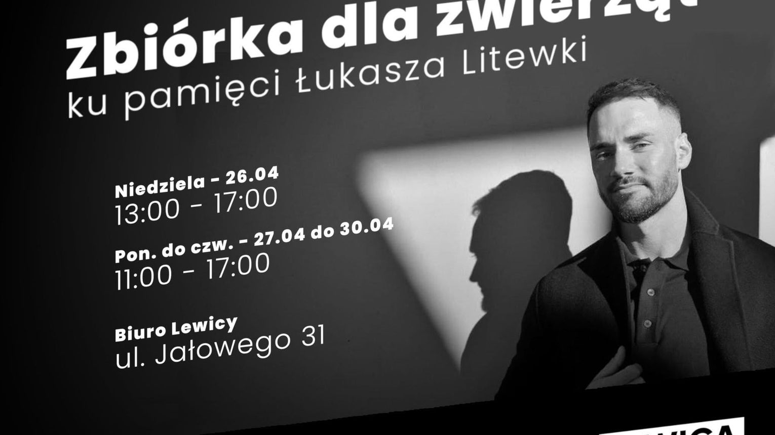 Zbiórka dla zwierząt ku pamięci Łukasza Litewki. Akcja Nowej Lewicy w Rzeszowie
