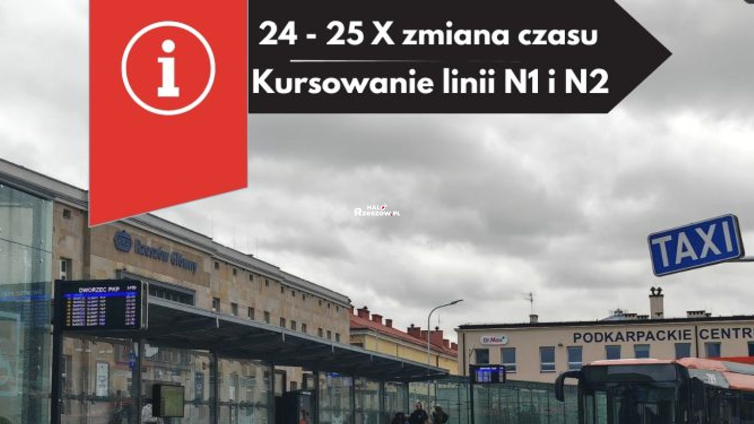 Zmiana czasu w zimowy. Sprawdź nocny rozkład jazdy autobusów w Rzeszowie