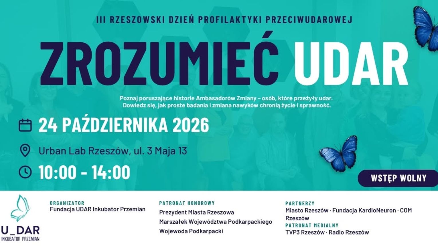 „Zrozumieć udar”. W sobotę w Rzeszowie badania i spotkania ze specjalistami