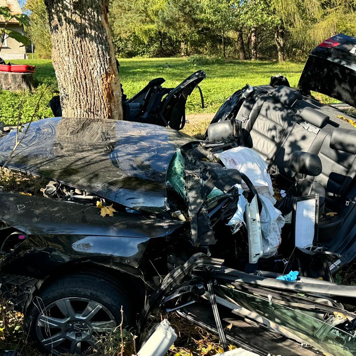 17 i 24 latek zginęli w wypadku na drodze w powiecie krośnieńskim