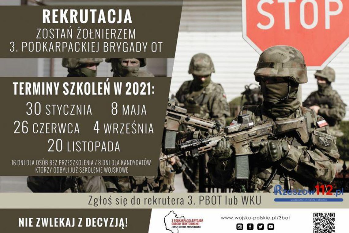 3.Podkarpacka Brygada OT rekrutuje nowych żołnierzy