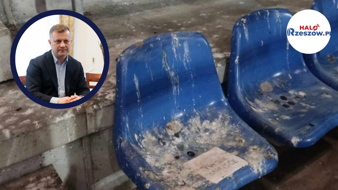 Afera krzesełkowa w Rzeszowie: Ratusz zajął się czystością Stadionu Miejskiego
