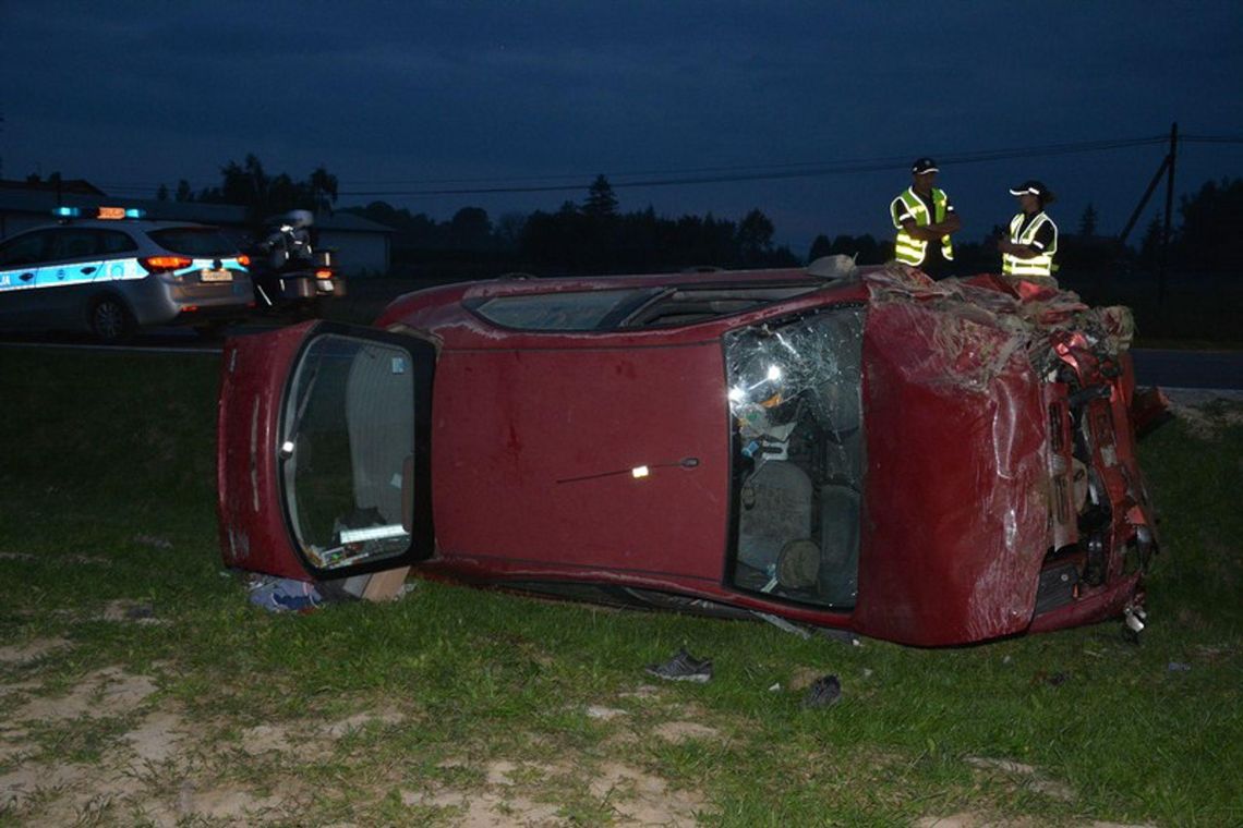 Bajdy. 45-latek stracił panowanie nad pojazdem i uderzył w przepust