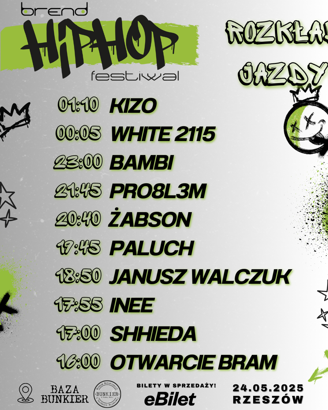 Brend Hip-Hop Festiwal – już 24 maja 2025! Wszystko, co trzeba wiedzieć przed wydarzeniem