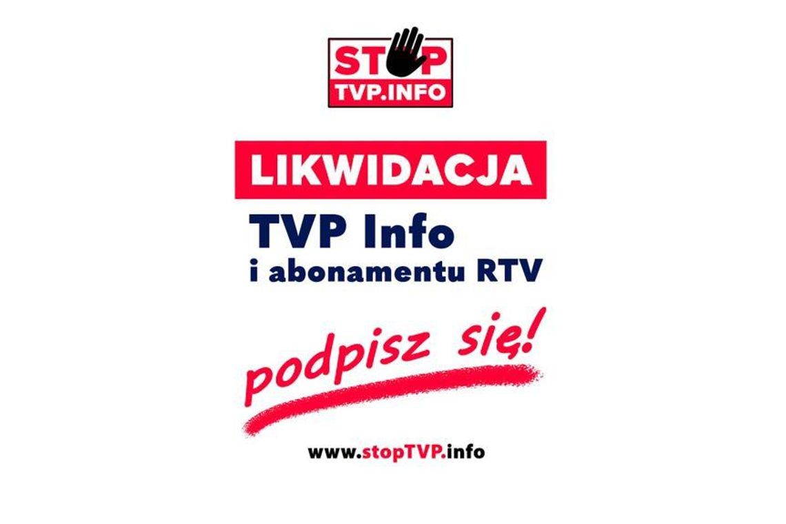 Chcą likwidacji TVP Info i abonamentu RTV. Zbierają podpisy