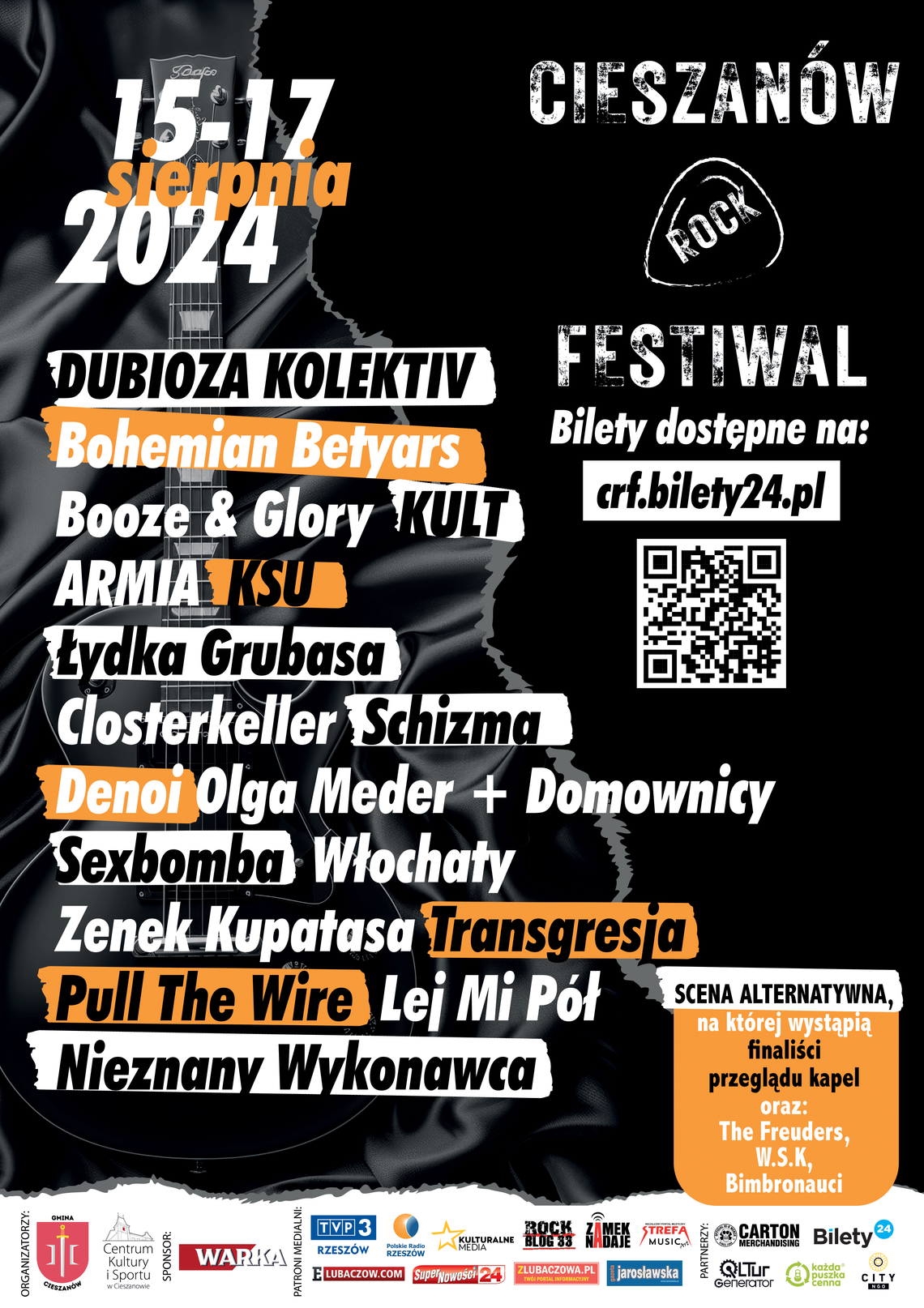 Cieszanów Rock Festiwal 2024. Trzy dni rockowej zabawy z KSU, ŁYDKA GRUBASA, KULT, ARMIA i inni!