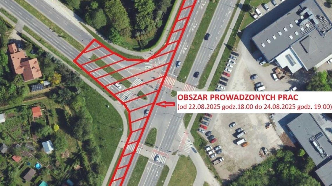 Czasowe utrudnienia na skrzyżowaniu Krzyżanowskiego i Armii Krajowej w Rzeszowie