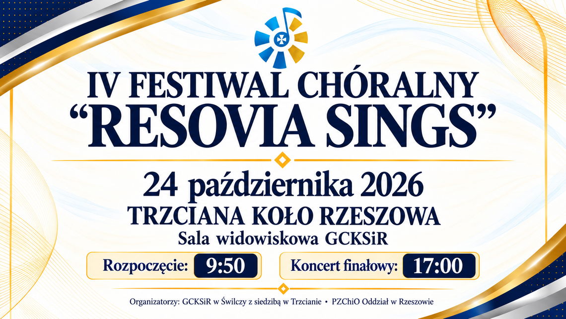 Czternaście chórów wystąpi w Trzcianie. W sobotę festiwal „Resovia Sings” Trzciana festiwal Resovia Sings