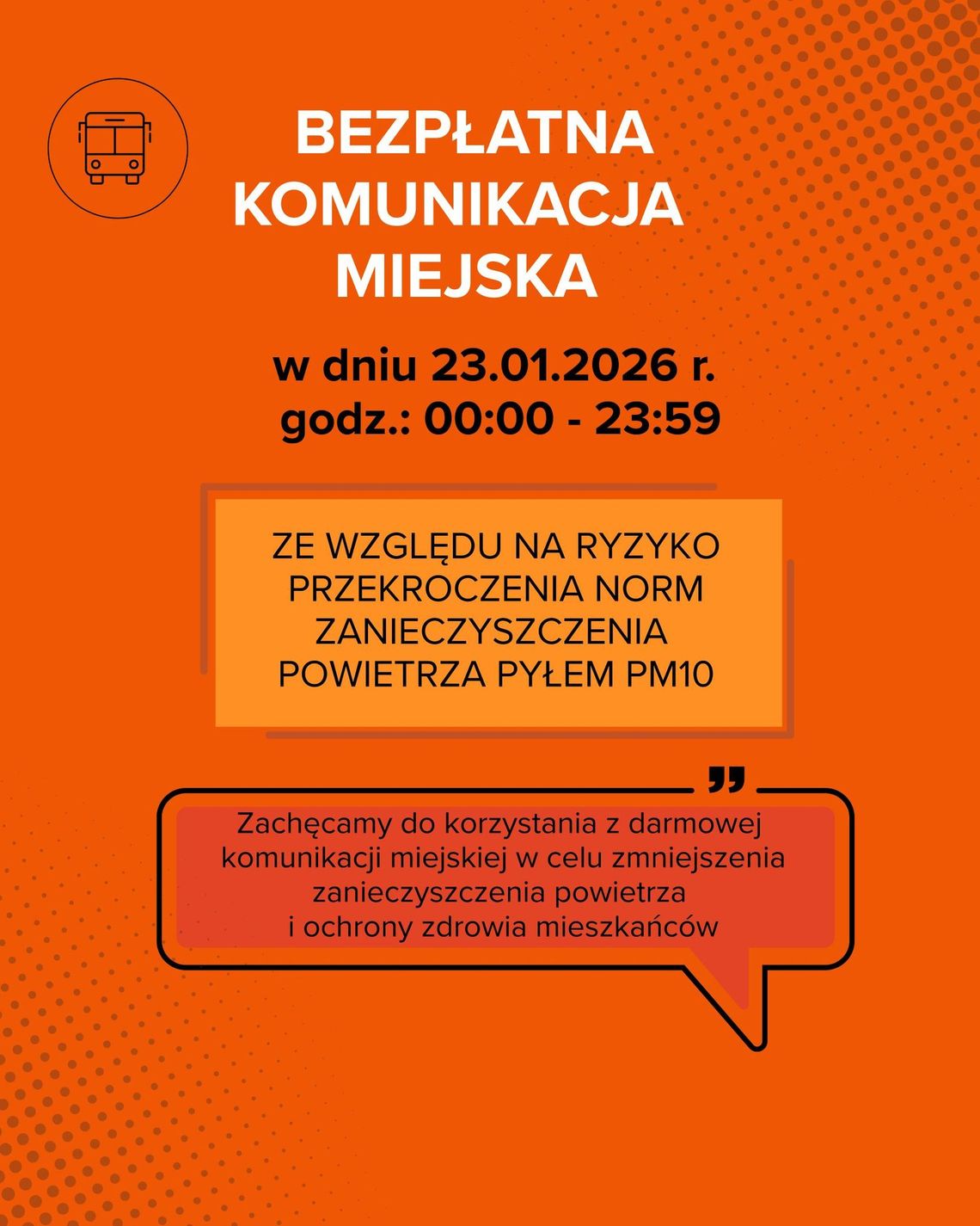 Darmowa komunikacja miejska w Rzeszowie. Bezpłatne przejazdy przez całą dobę 23 stycznia