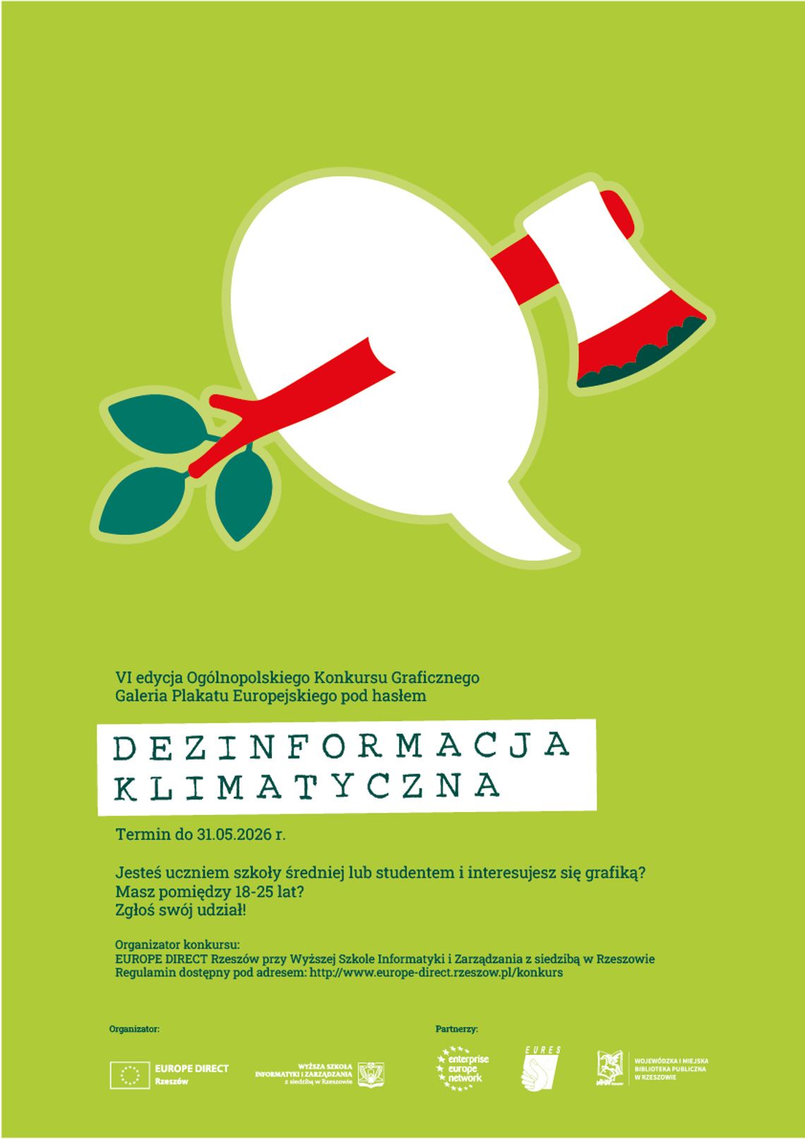 Dezinformacja klimatyczna – ruszyła VI edycja Ogólnopolskiego Konkursu Graficznego Galeria Plakatu Europejskiego